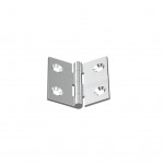 NICKEL PLATED BRASS FLAT HINGE 30x30 ITALY